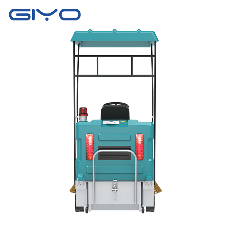 Commercial Automatic Floor Sweeper Large Farm City Street Factory Dedicated Semi-Closed Driving Sweeper