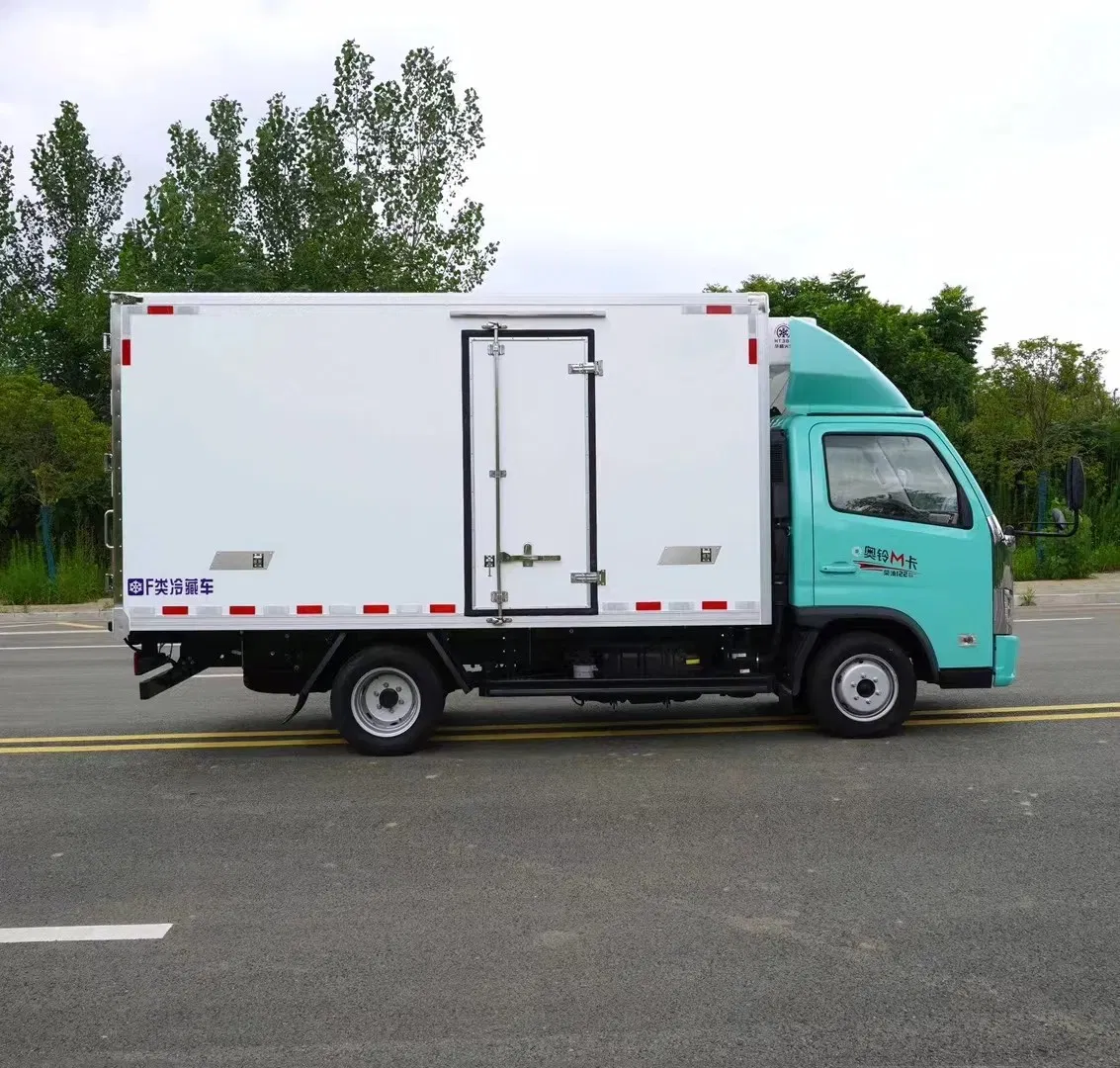 Customization Foton 3 Ton Small Refrigerated Truck Refrigerator Van Freezer Truck for Seafood Meat Vegetable Transport