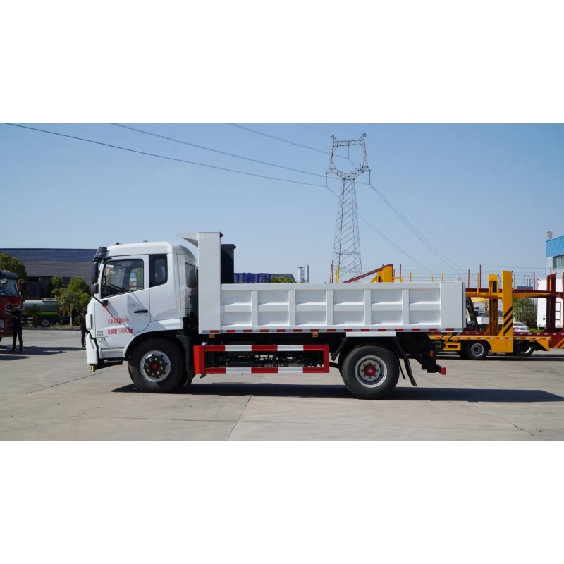 Heavy Duty Slag Transport Vehicle with Large Capacity Cargo Box for Carrying Construction Waste and Mining Residues in Building Sites and Mining Areas