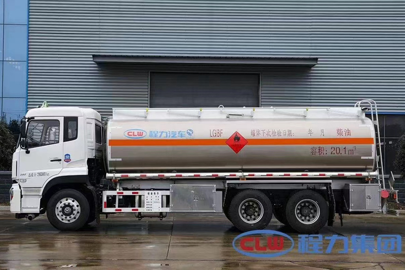 Dongfeng Rear Double-Axle Aluminum Alloy Fuel Tanker Truck - 5182 Aluminum Alloy Material - Dongfeng 300 Horsepower