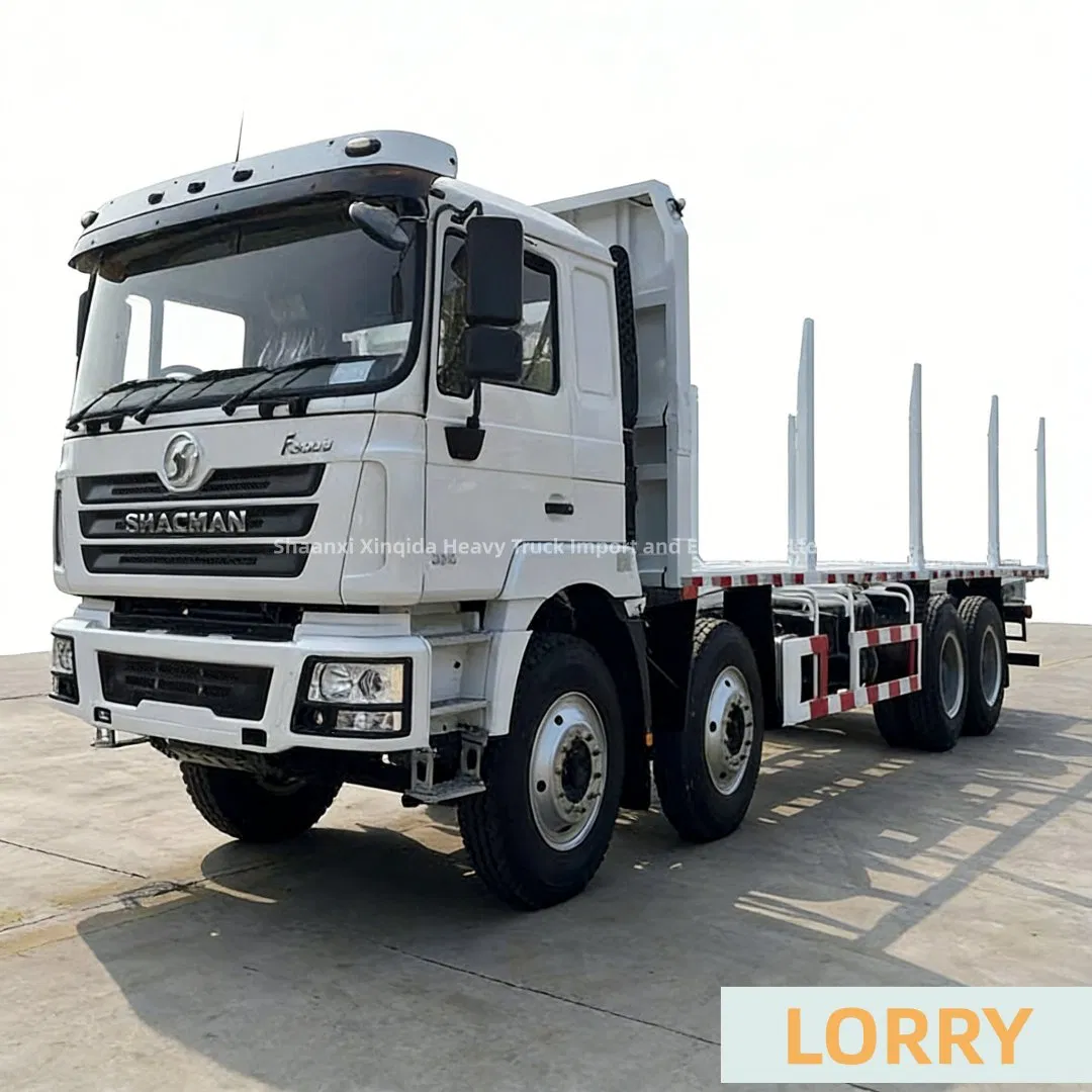 F3000 8X4 Lorry Flatbed New Lumber Wooden Logging Log New Heavy Duty Loading Van Tipping Cargo Logistics Truck