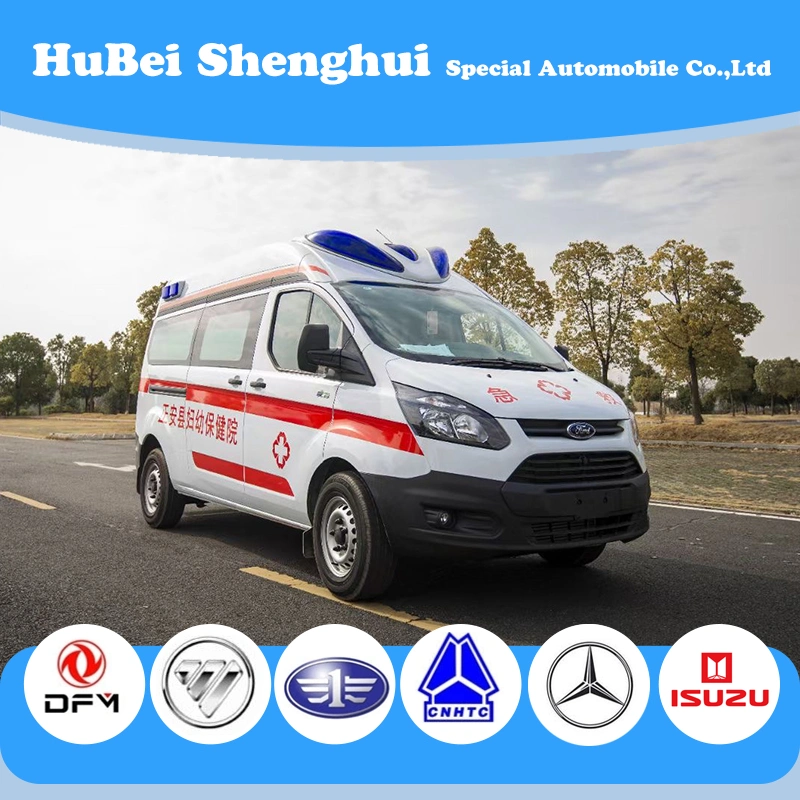 Ford ICU Ambulance First Aid Ambulance Patient Transport Isolation Ambulance Factory Customization