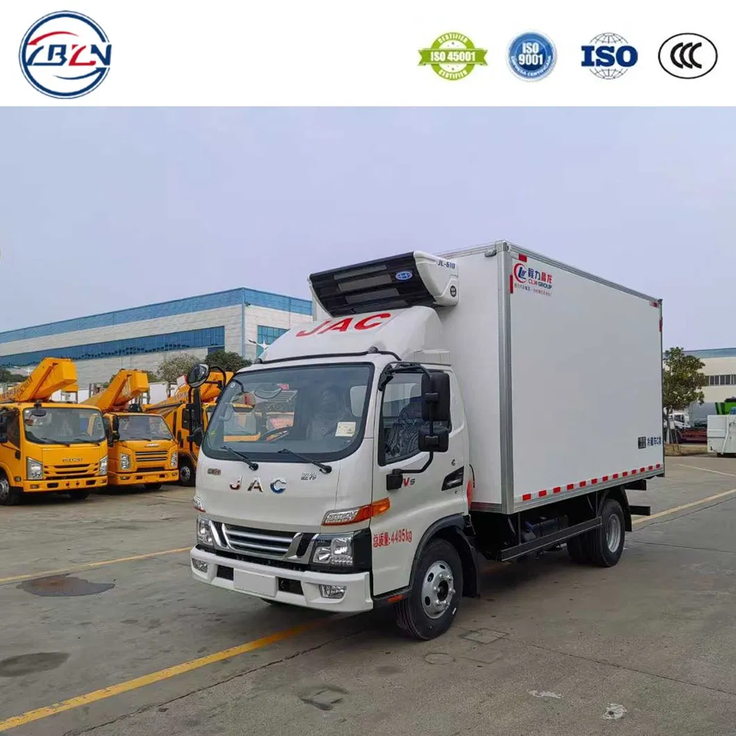 Hot Sale JAC New or Sued 5 Tons 4*2 Refrigerator Refrigerated Freeze Van Cargo Box Food Truck Factory Direct Sales