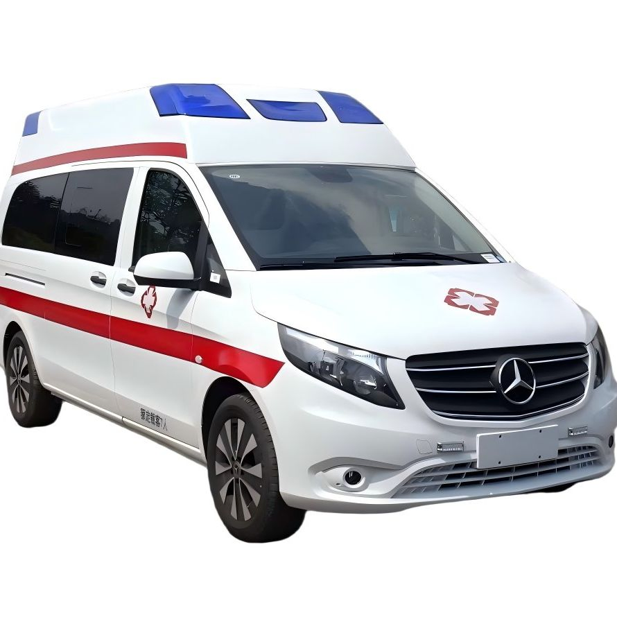 Emergency Ambulance Vehicle - Fully Equipped for Medical Rescue &amp; Patient Transport Advanced Life Support Ambulance for Critical Patient Transfer