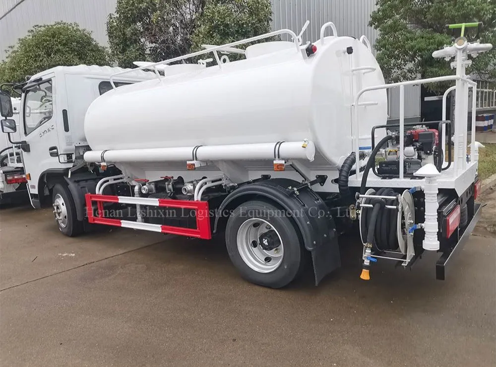 Water Sprinkler Truck Side View