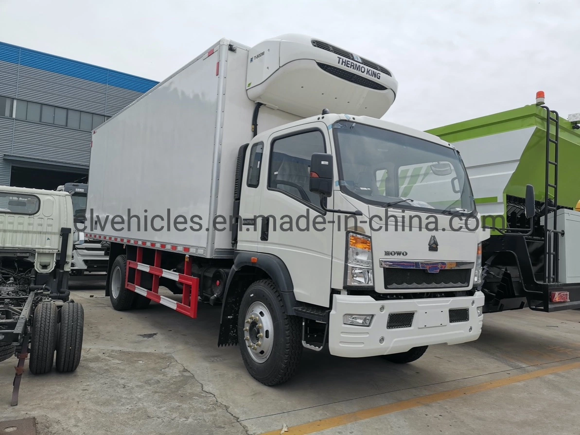 Sinotruk HOWO 4*2 Light Duty Reefer Refrigerated Van Truck with Thermo King Unit
