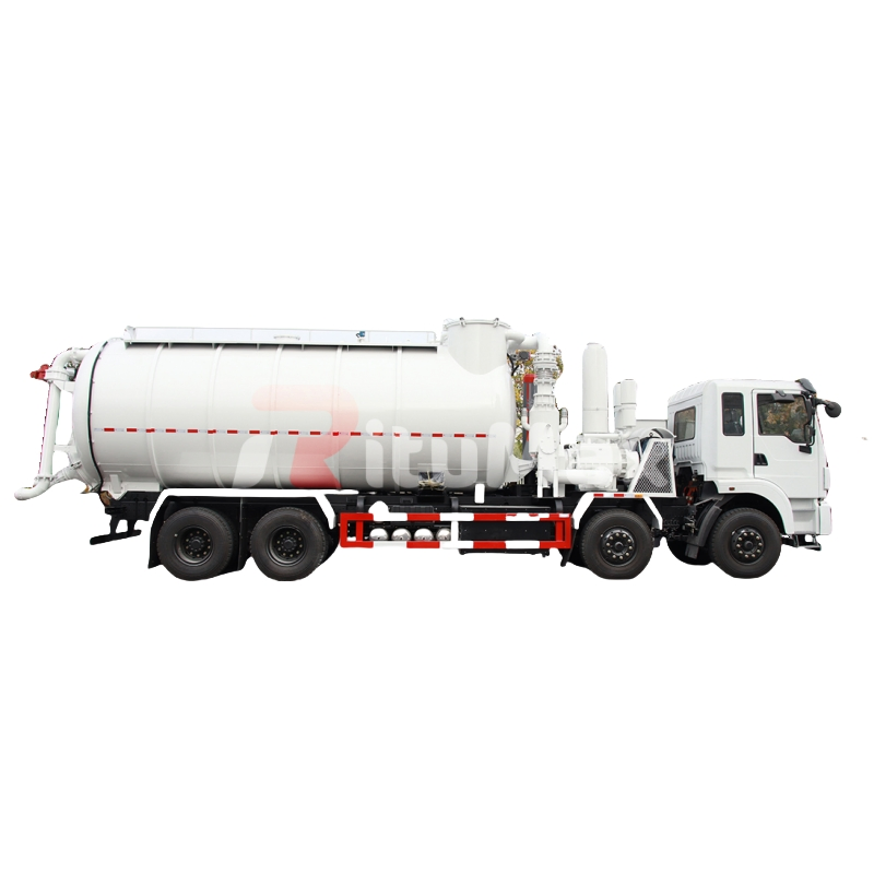 Combined High-Pressure Sewer Jetting and Vacuum Suction Truck for Pipe Cleaning and Waste Extraction