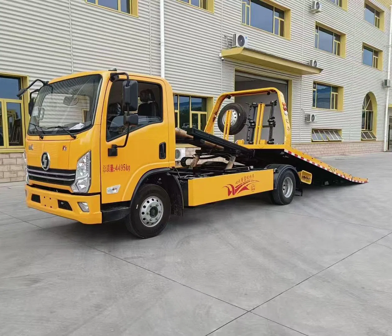 Shacman 4tons 5tons 6tons Under Lift Rollback Recovery Tow Truck Flatbed Wrecker Towing Truck