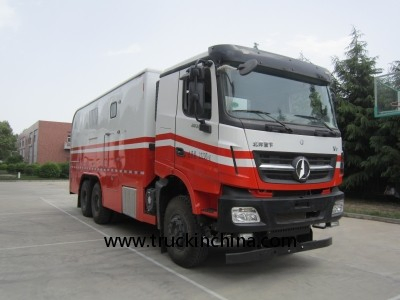 Beiben V3 off Road 6X6 Oilfield Petroleum Special Vehicle Well Testing Wireline Logging Trucks with Drillstem Testing Logging Unit