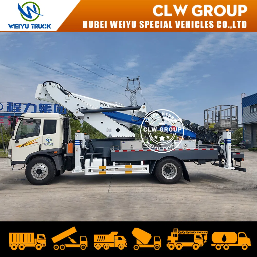 China Factory FAW 40m 45m Bucket Truck Cherry Picker Truck for Sale