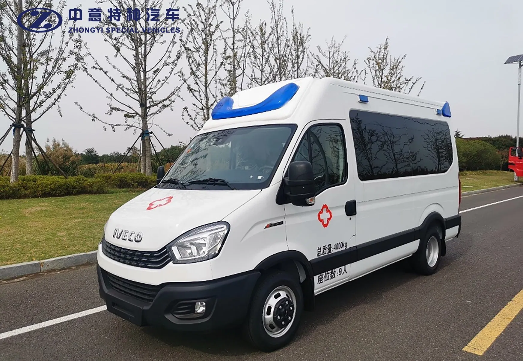 Comfortable Easy to Sterilize Emergency Ambulance for Accident Scene Rescue