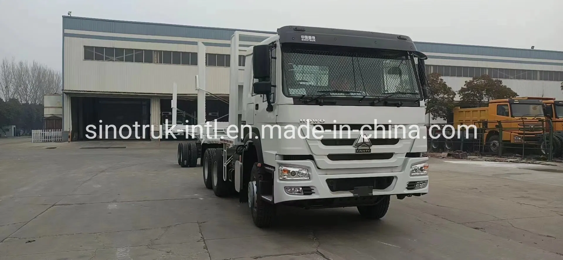 Sinotruk HOWO 420HP Log Truck 3 Axle Wood Carrier Trailer Timber Transport Logging Truck Price