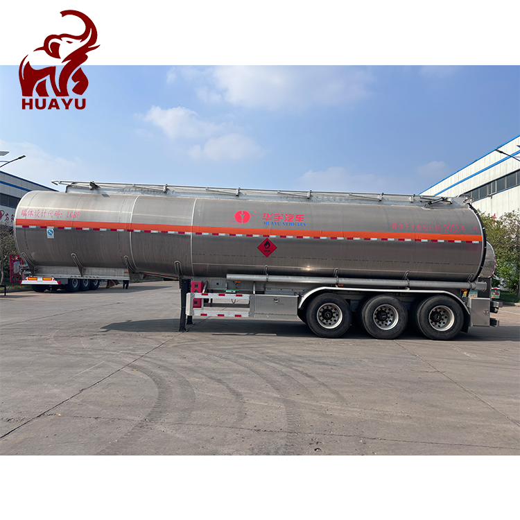 Huayu Tri-Axle 30, 000-45, 000L ASME Bpv Tanker with Double Wall &amp; Telemetry System for Chemical/Fuel/LPG - ISO 1496 Certified