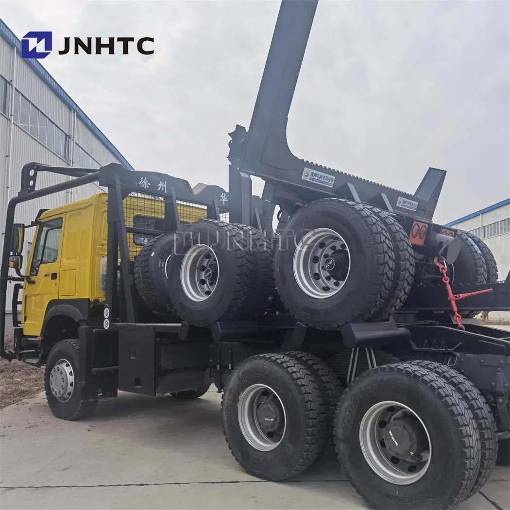 Customized HOWO 6X4 6X6 Log Wood Timber Forest Logging Carrier Transport Truck Vehicle Semi Trailer for Sale Wood Transport Truck Timber Tansporter