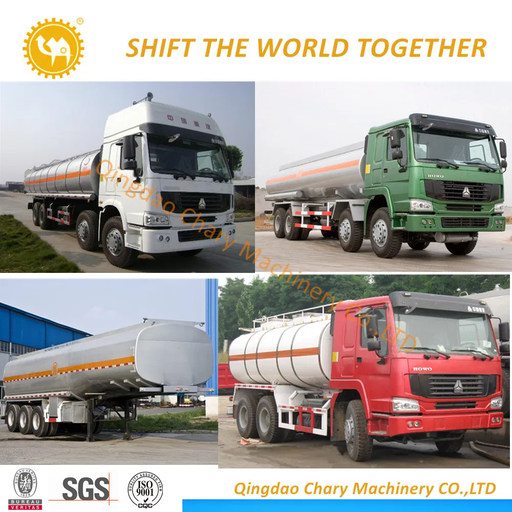 45-55cbm Aluminium Fuel/Oil/Petrol Tanker with 1-6 Compartments