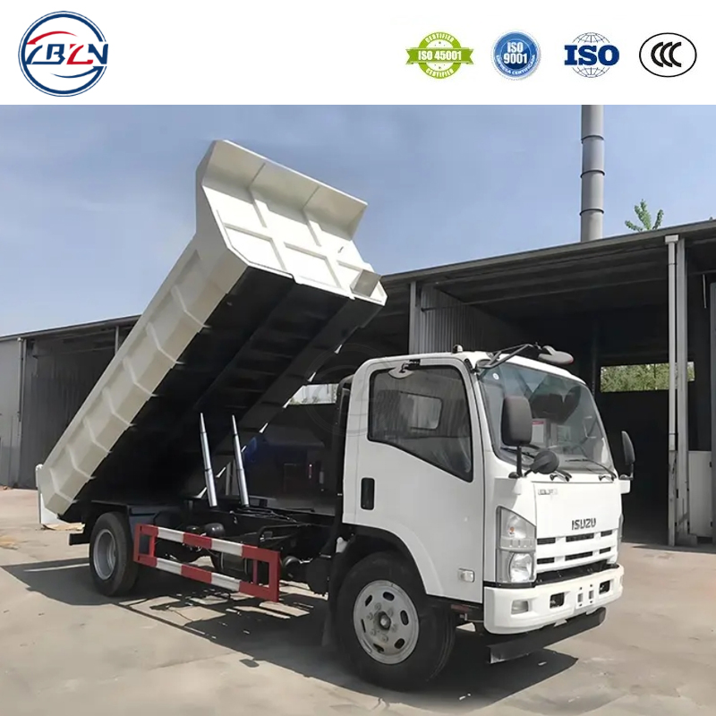 I Suzu 3ton Small Light Mini Cargo Body Logging Diesel Tipper Used Dump Truck Hot Sale in Zambia