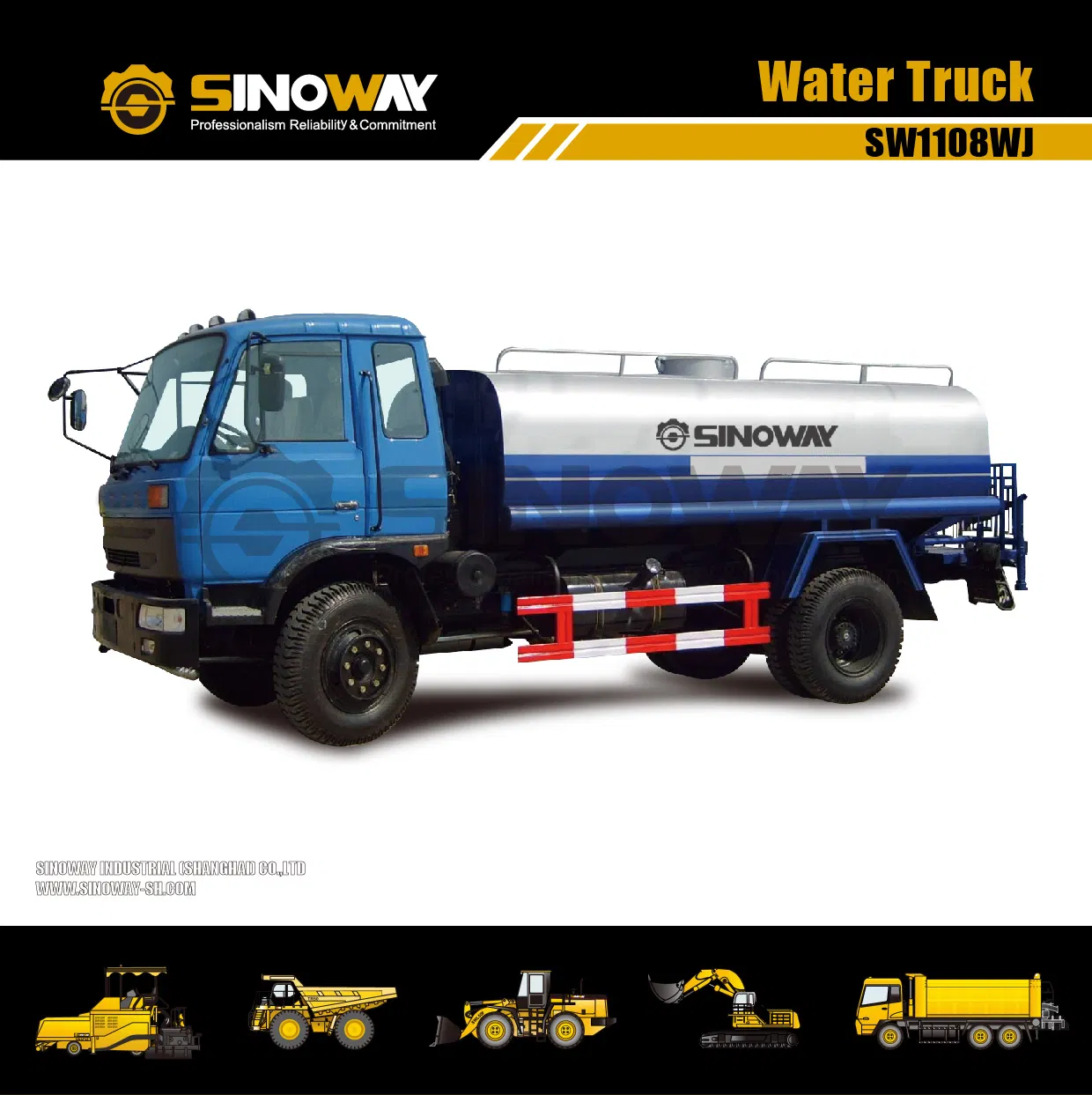 18000 L Water Tank Truck, Water Bowser with Cummins Engine