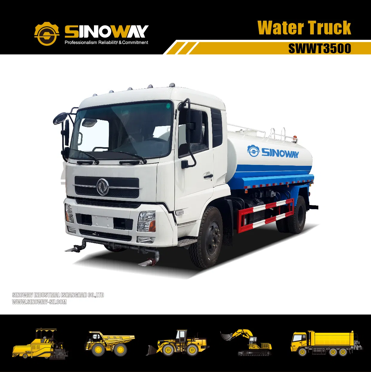 18000 L Water Tank Truck, Water Bowser with Cummins Engine
