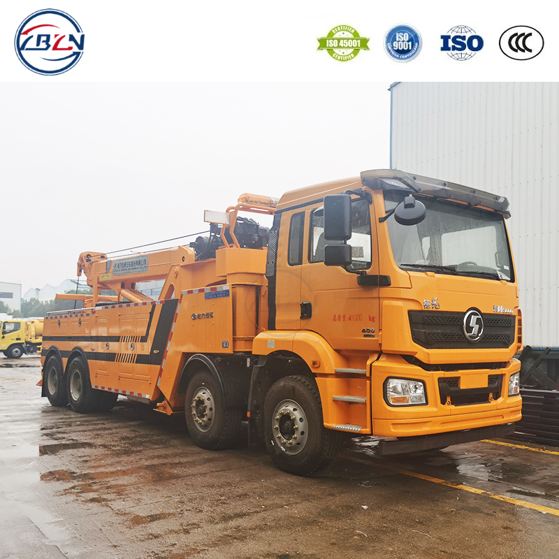 Shacman Delong Heavy-Duty Tow Truck 8X4 Road Wrecker 25 Ton Crane Large Trailer