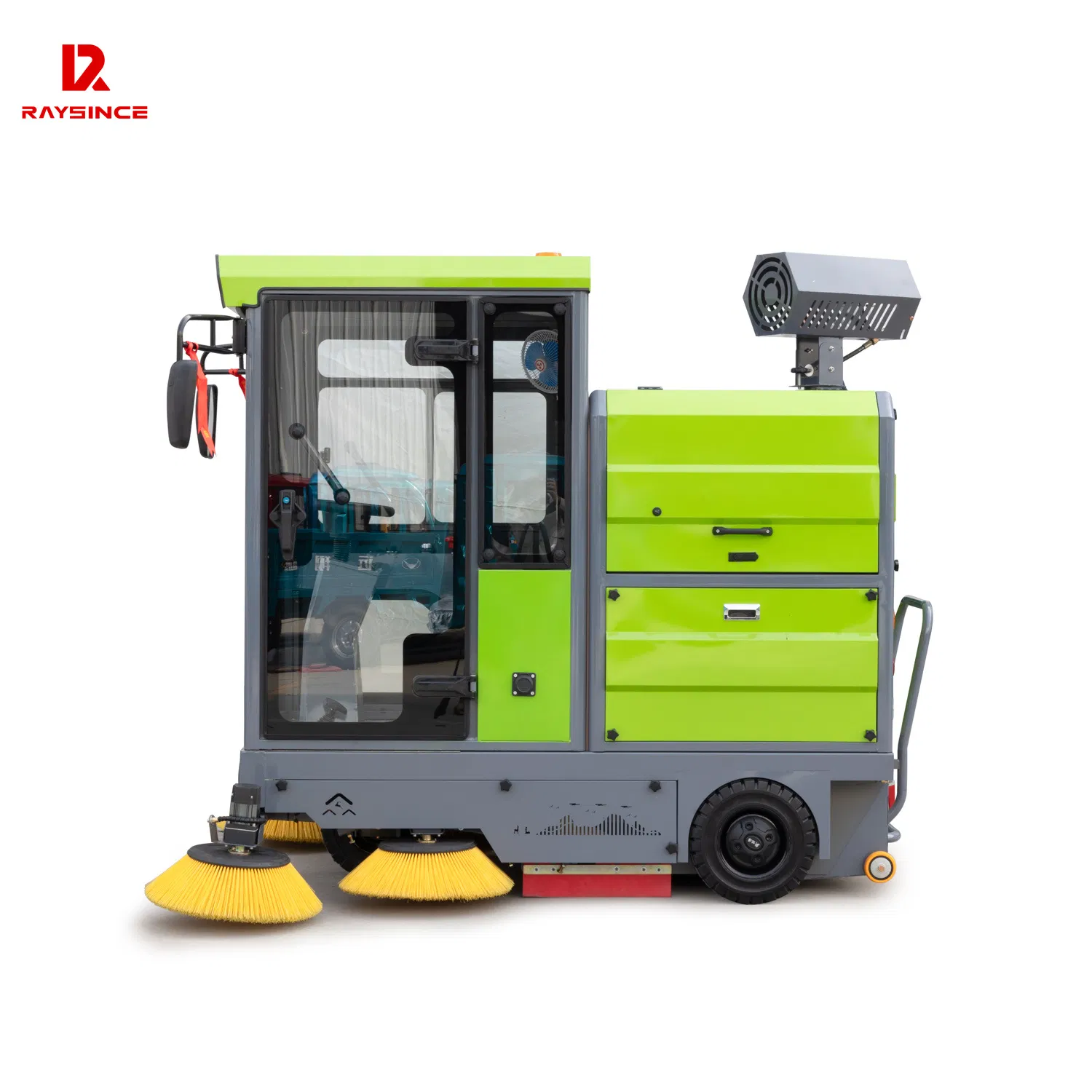 Four-Wheel Electric Road Sweeper Electric Powered Lithium Battery Floor Cleaning Robot for Street Cleaning