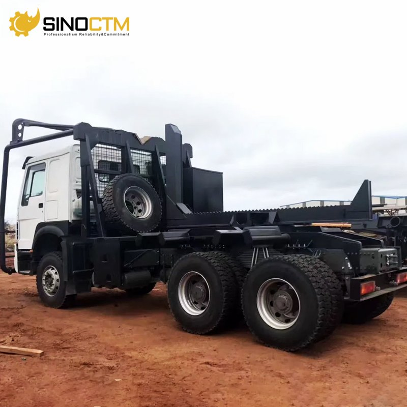Sinotruk HOWO 400HP 371HP 380HP 420HP 6X6 All Wheel Drive Special Transport Forest Trailer 30t 40t 50t Log Carrier Logging Truck for Rough Road