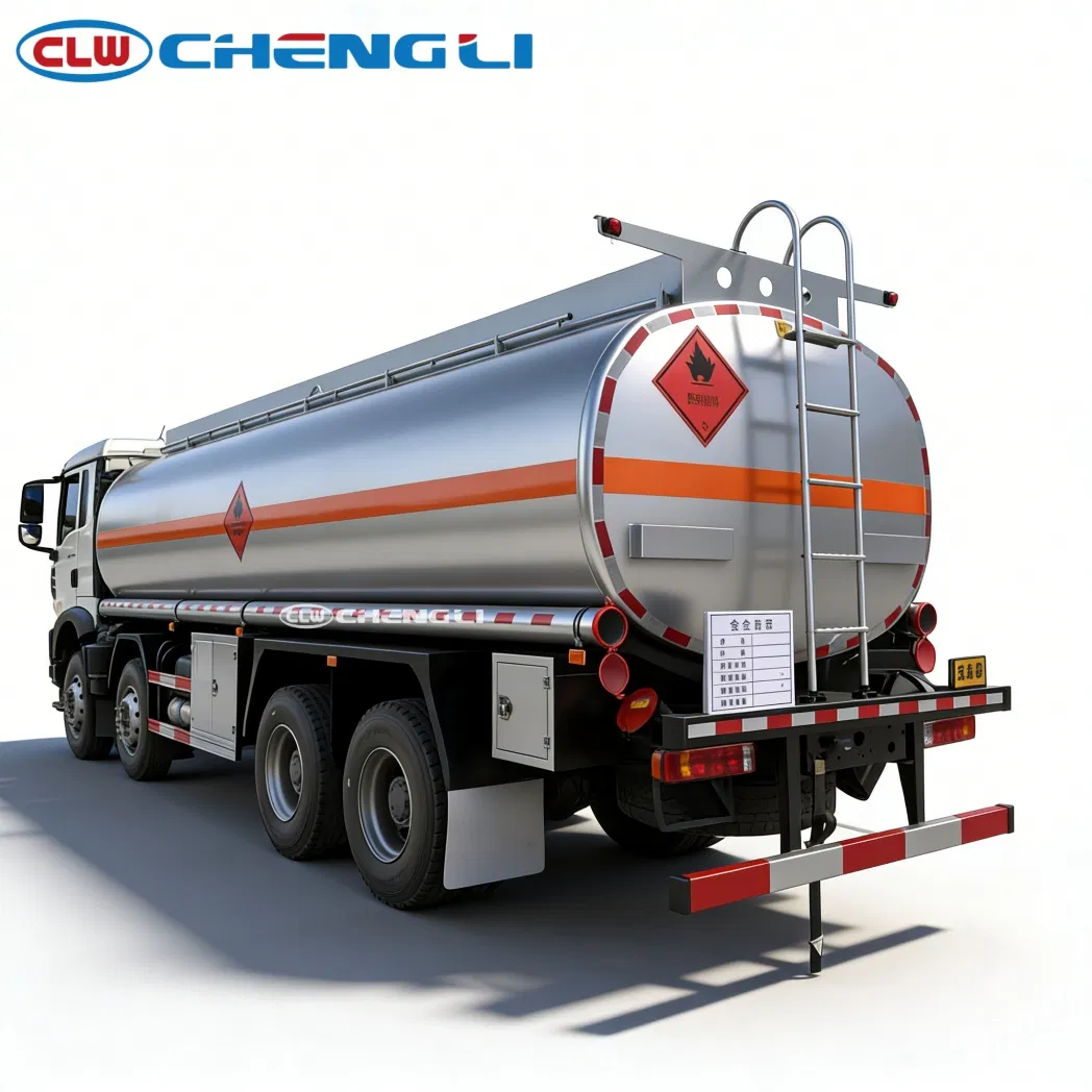 Corrosion-Resistant Steel Fuel Tanker with HOWO 8X4 Heavy Duty Chassis 8000 Gallons Capacity for Hazardous Liquids