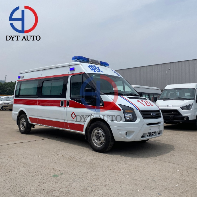 Ford Foton G7/G9 Jmc 1suzu Ambulance Car Patient Transport Vehicle Emergency Rescue EMS First Aid Diesel /Oil Transit Van with Medical Kits and Stretcher