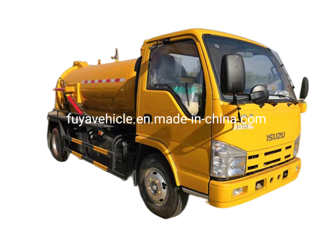I-Suzu 3000L 5000L Vacuum Truck 5000L Waste Sewage Suction Truck with Moro Pump