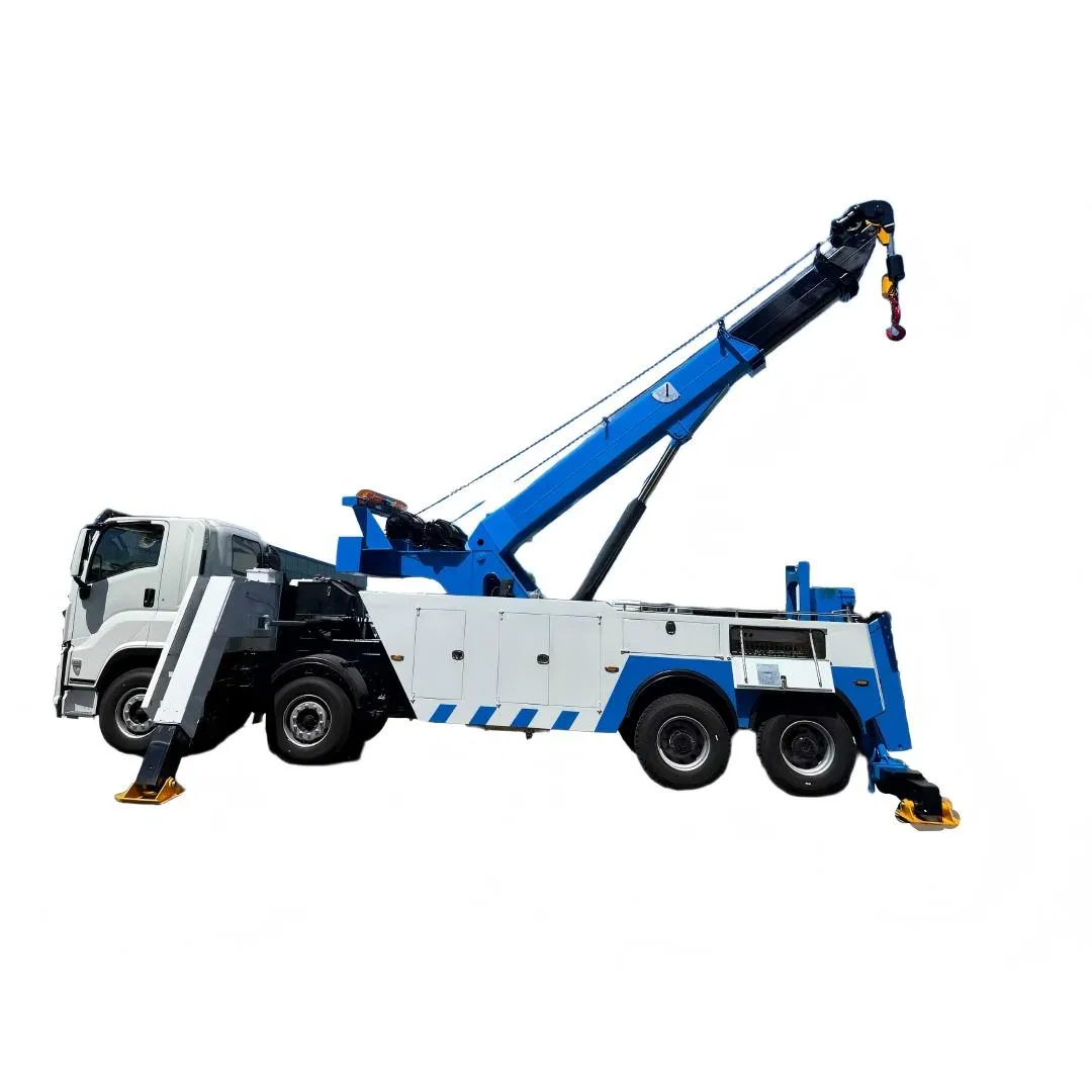 Heavy Duty 30ton Separate Tow and Wrecker Vehicle Emergency Towing Truck with Crane