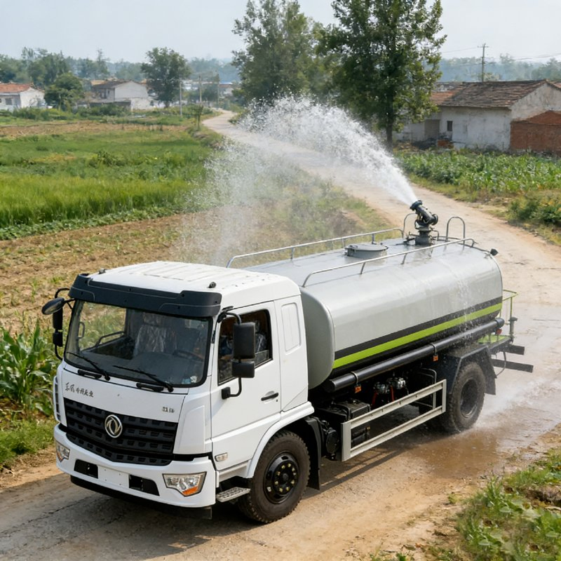 Dongfeng 10-12ton Water Bowser Truck Uesd Water Green Belts, Lawns, Trees and Flowers for Maintenance