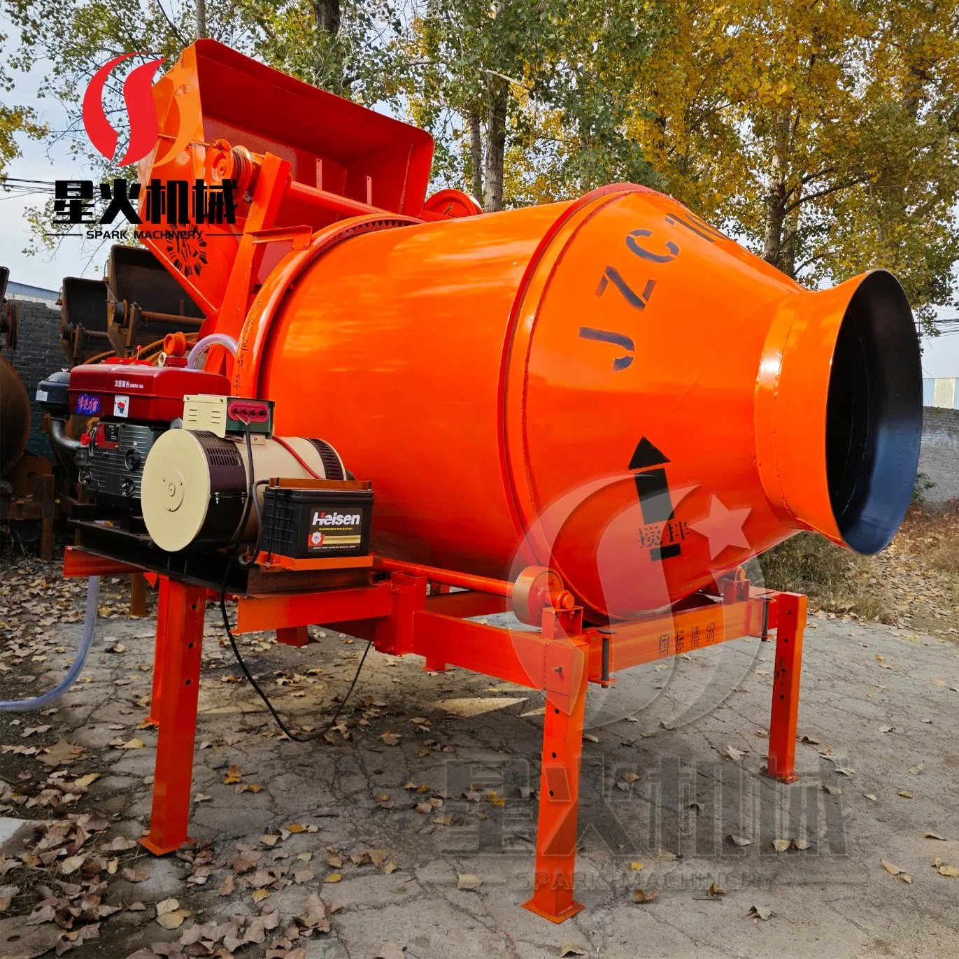 Mobile Small Mini Portable Jzc1000 Diesel Electric Manual Towable Self Loading Concrete Auto Cement Truck Mixer Machine