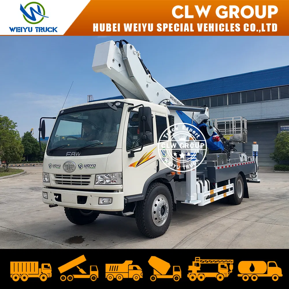 China Factory FAW 40m 45m Bucket Truck Cherry Picker Truck for Sale