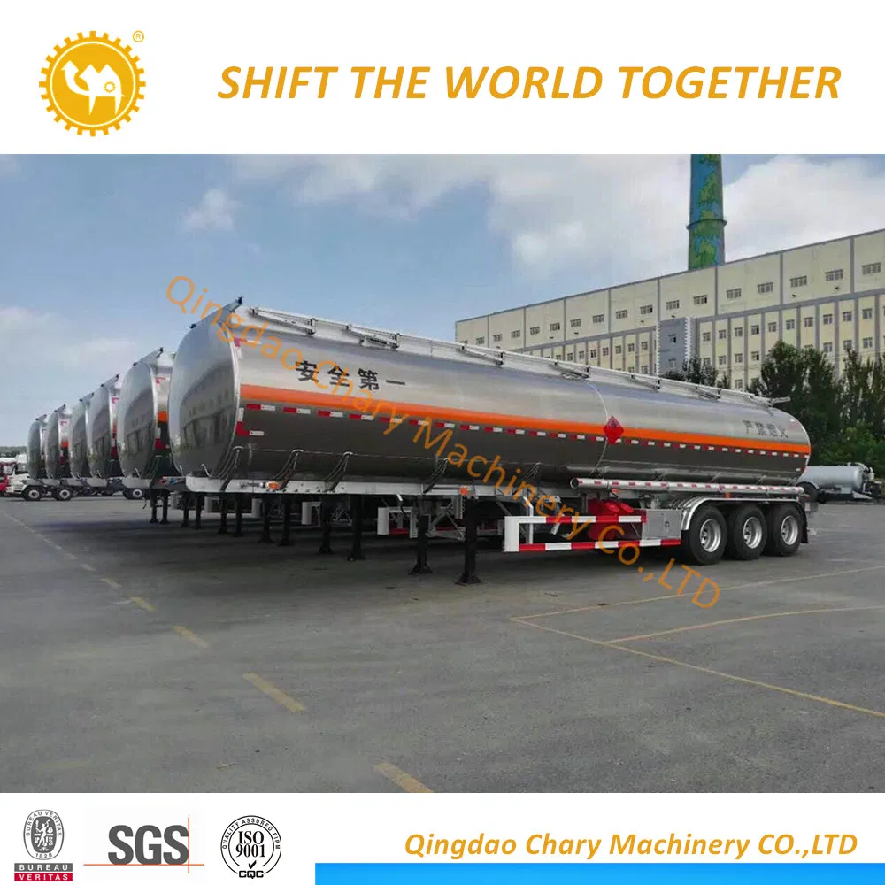 45-55cbm Aluminium Fuel/Oil/Petrol Tanker with 1-6 Compartments