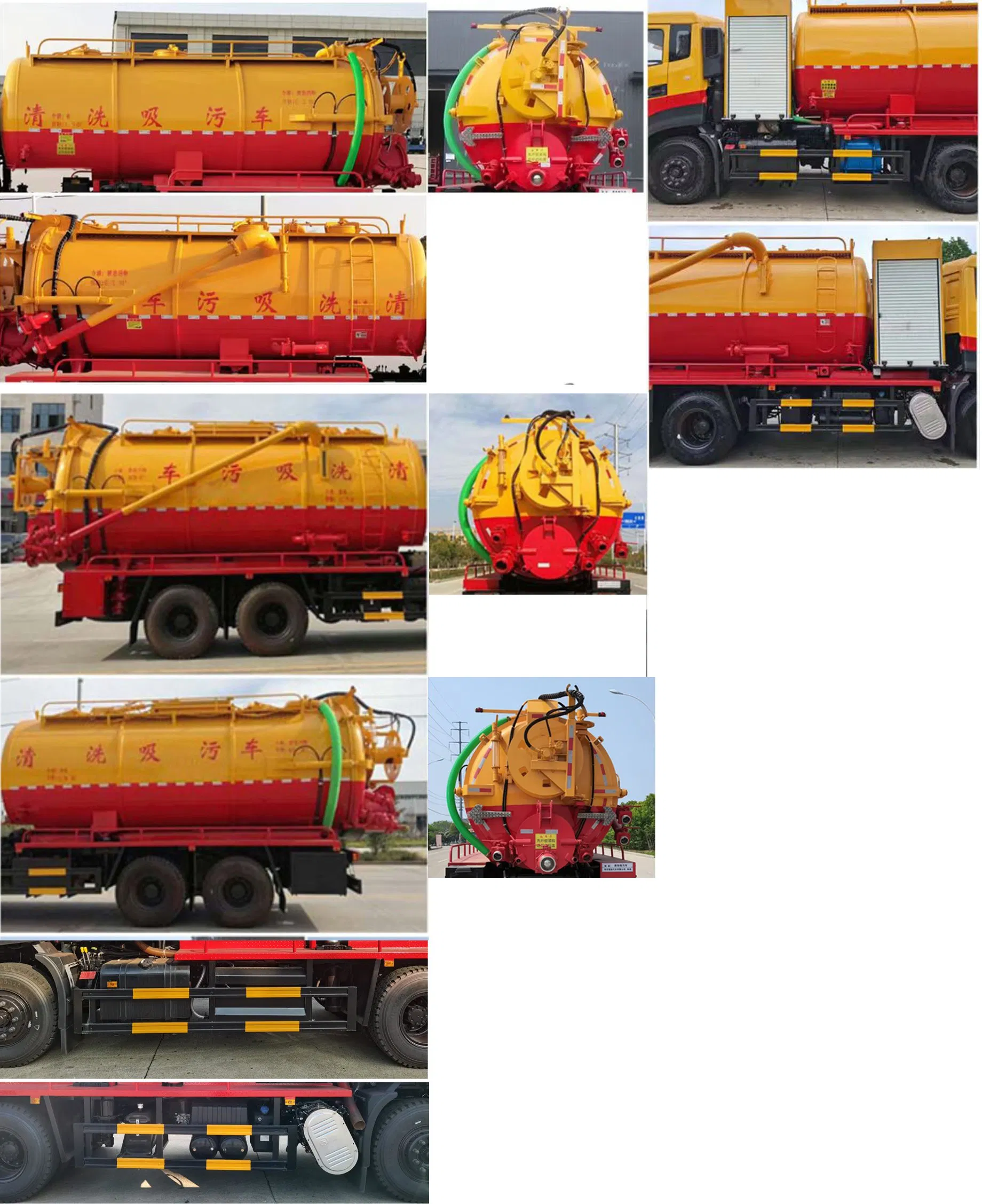 Heavy-Duty Multi-Functional Sewer Cleaning &amp; Vacuum Truck Municipal &amp; Industrial Drain Maintenance Vehicle High-Pressure Wash &amp; Suction Truck with Hydraulic