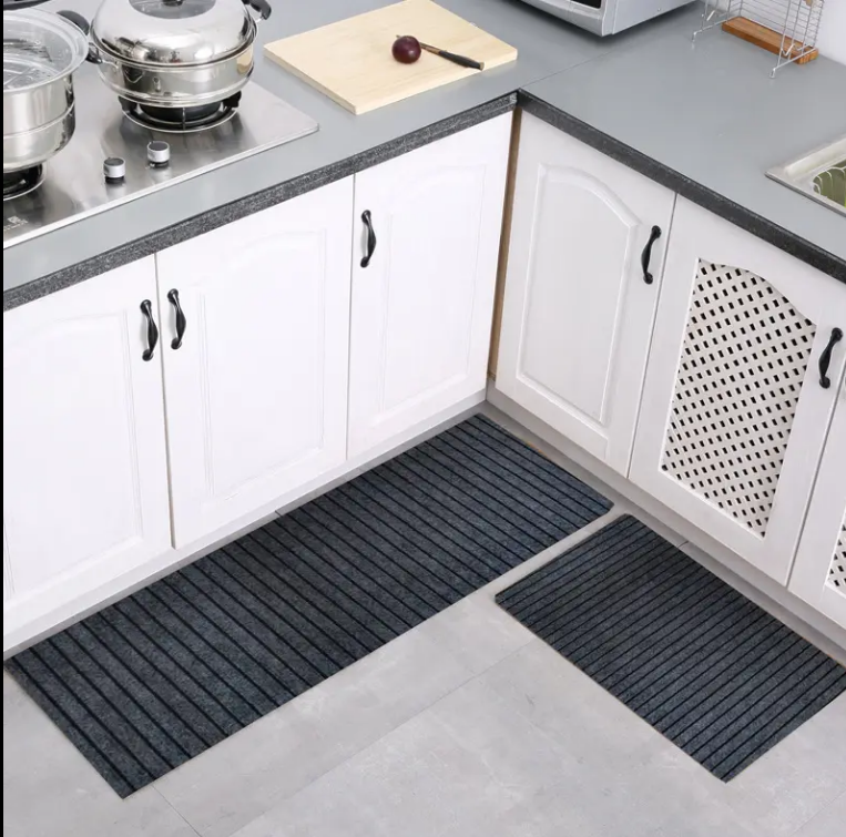 High-Quality Custom Printed Comfy Standing Washable Anti Slip Carpet floor mats custom made kitchen rugs with seven stripes Manufacturers, Factory