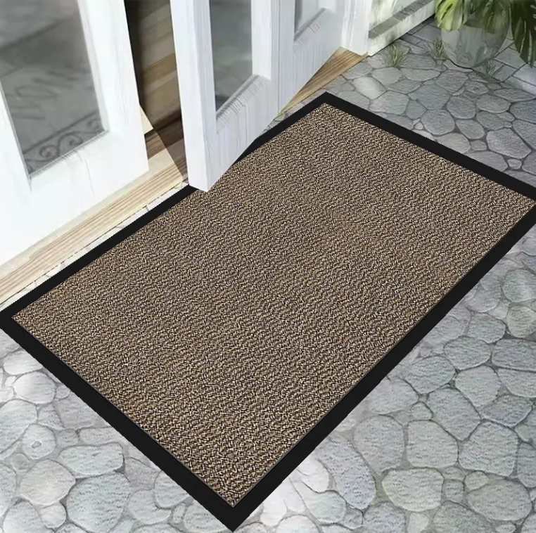 High-Quality Mud Scraping Pad cut pile Entrance Door Mat for Home with Anti-skid Rubber Supplier, Factories
