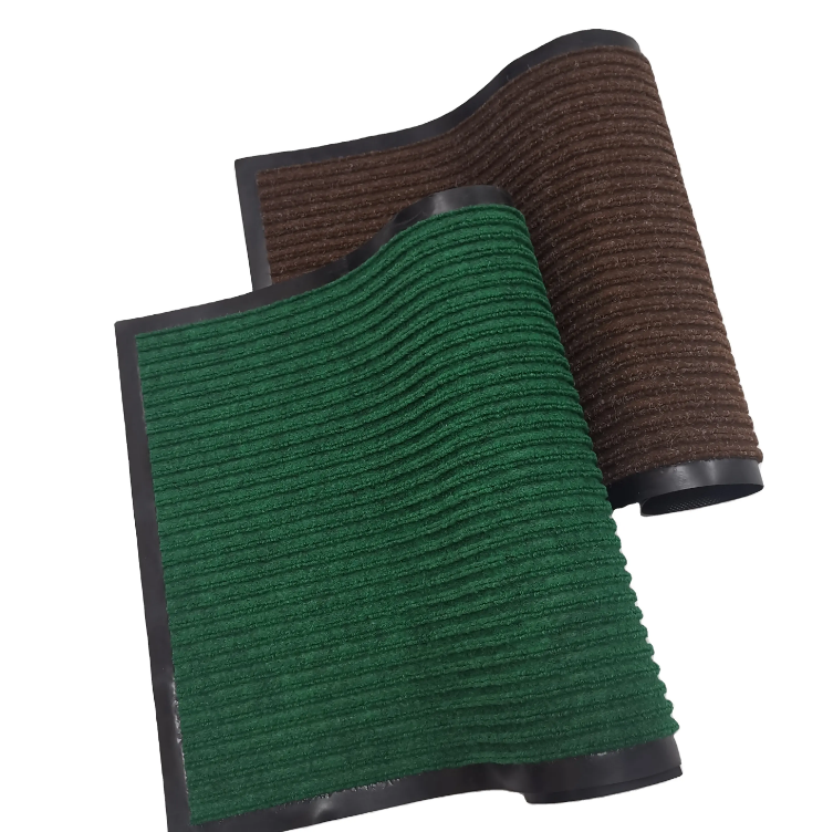 High-Quality Hot Selling Anti-Slip Entrance Different Color Double Stripes Seven Stripes PVC Backing Door Hotel Floor Mat Manufacturer, Suppliers