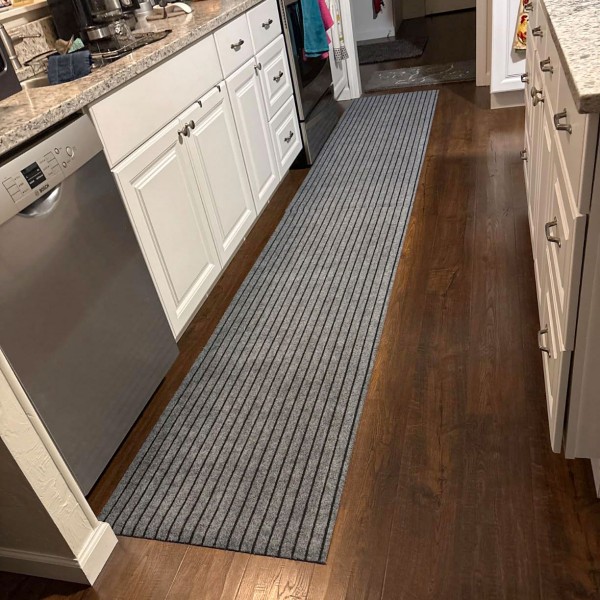 High-Quality Runner Rug Seven Rib Indoor Outdoor Utility Carpet,Area Rugs Runner Mat with Non Slip Rubber Backing for Hallway Kitchen Entryway Balcony Garage Stair Laundry Manufacturer, Supplier