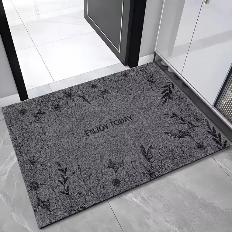 China indoor silk floor mat mud scraping and dedusting doormat dirt resistant and ash absorbing outdoor doormat Factory, Factories