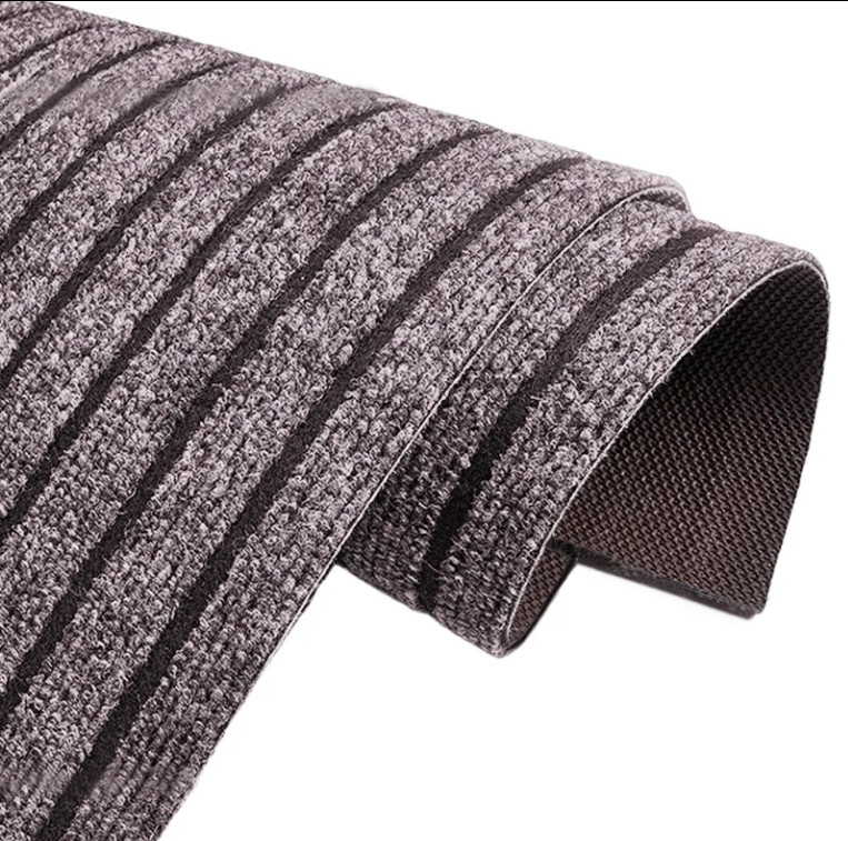 High-Quality Coffee colored PVC backed seven strip carpet is easy to install and clean, with the highest anti slip standards Manufacturer, Suppliers