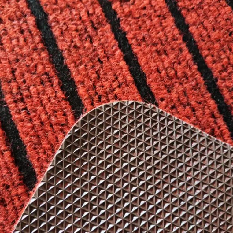 High-Quality Polyester oil-proof waterproof non-slip door mats full carpeting kitchen rugs Kitchen floor mat with seven stripes Manufacturers, Factory