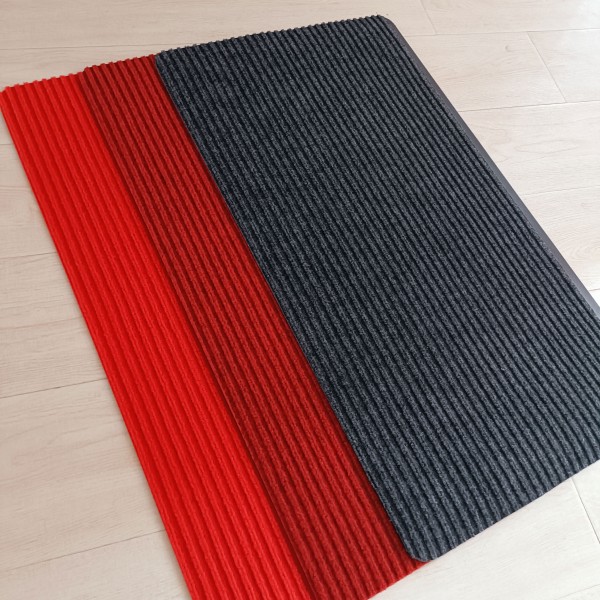China Dual Rib Entrance Mat Hallway Runner Rugs Heavy Duty Ribbed Floor Mat for High Traffic Non Slip PVC Backing Manufacturers, Suppliers