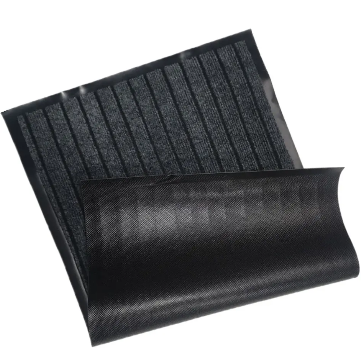 High-Quality Hot Selling Anti-Slip Entrance Different Color Double Stripes Seven Stripes PVC Backing Door Hotel Floor Mat Manufacturer, Suppliers