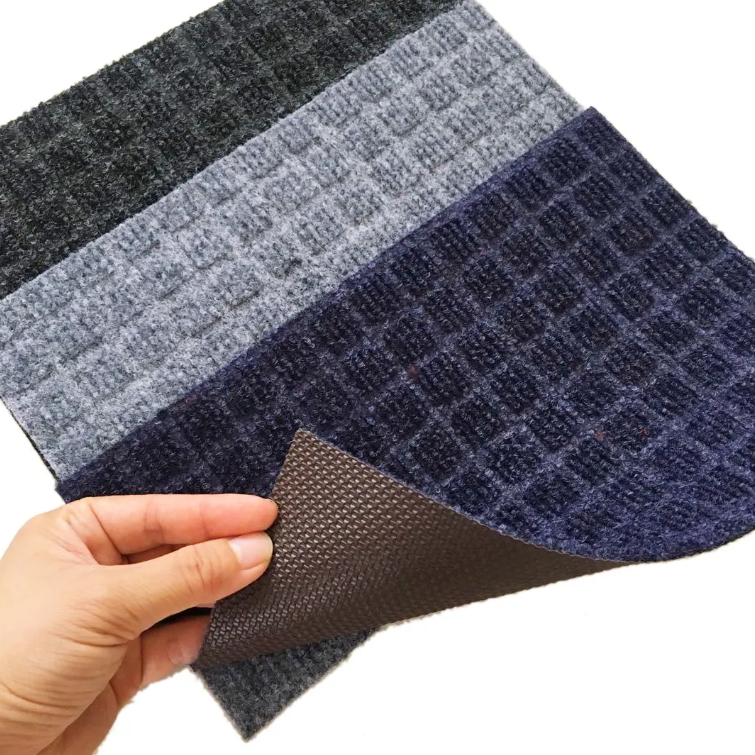 China Non-shedding TPR Carpet Tough Brown Color Backing Pads with Waterproof Texture Durable Rectangular Mat Factory, Factories