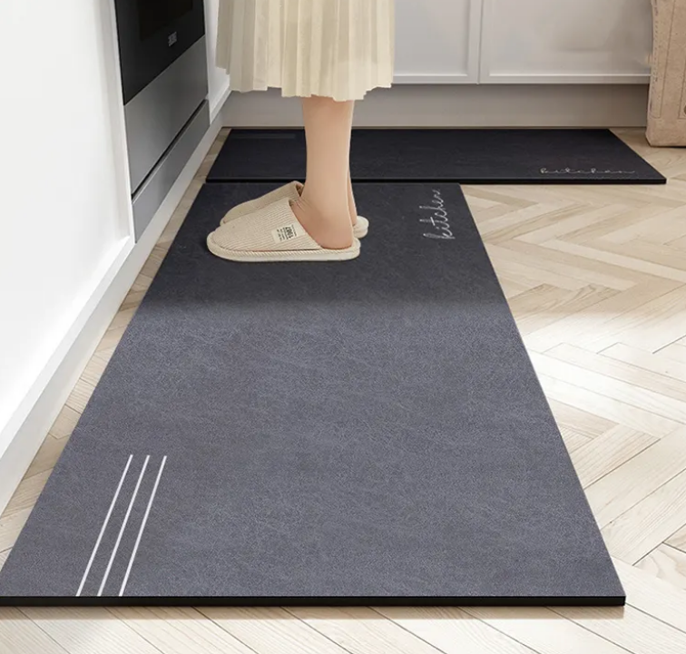 High-Quality Hot Selling Non Slip Diatomite Custom Printed Kitchen Carpet Absorbent Kitchen Floor Mats Manufacturers, Factory