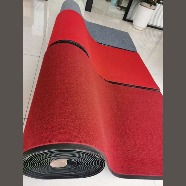 China Roll Thick Ribbed Brush Mats Carpet Rugs Commercial Runner Area Rugs for Indoor Outdoor, with Rubber Backing, for Hallways Manufacturers, Supplier