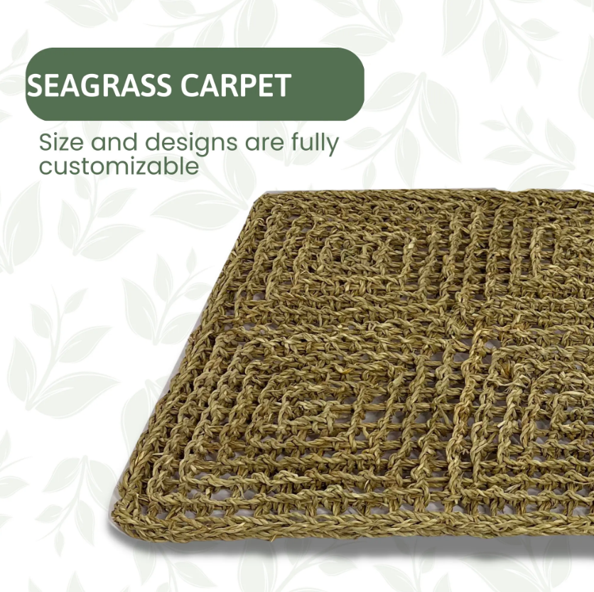 High-Quality Stylish Seagrass Floor Door Mat for Indoor and Outdoor Use - Durable and Eco-Friendly Entrance Rug with Non-Slip Backing Manufacturers, Factory
