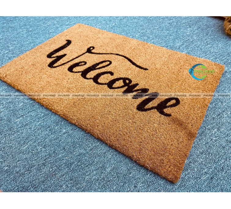 High-Quality Heavy-Duty Coconut Coir WELCOME MATS RUGS Pet Mat from Vietnam Perfect for Scraping Dirt & Mud Manufacturer, Factory