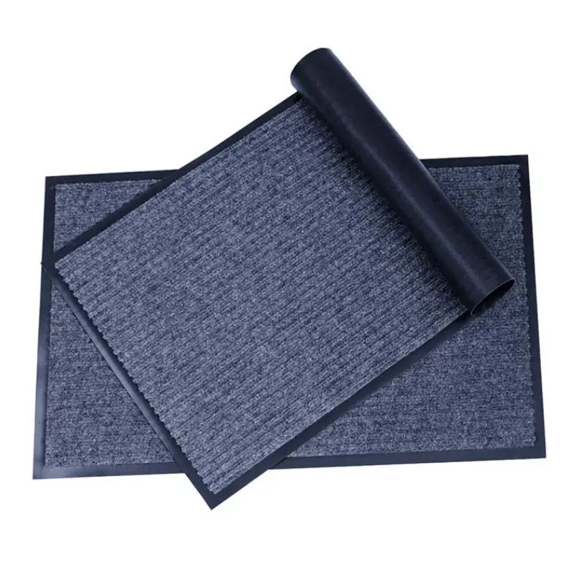 China Double Ribbed Striped Mats Entrance Pvc Floor Mat Polyester Door Mat Manufacturer, Supplier