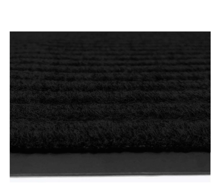 China Seven Ribbed Striped Mats Entrance Outdoor Pvc Floor Mat Non Slip Dust Clean Polyester Door Mat Manufacturers, Supplier